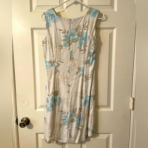 Van Heusen white floral dress size 10